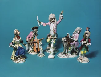 Meissen Monkey Band, c.1750